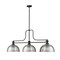 Z-Lite Melange Billiard, 3-Light, 13.25 In.W x 52 In.L x 21 In.H, Matte Black/Brushed Nickel 725-3MB-D12BN - alternate 3
